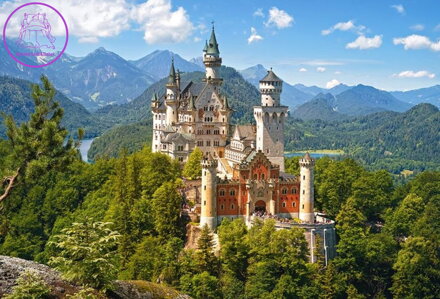 CASTORLAND Puzzle Výhled na zámek Neuschwanstein 500 dílků