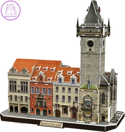 CUBICFUN 3D puzzle Staroměstský orloj s radnicí 137 dílků