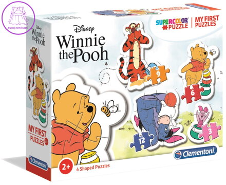 CLEMENTONI Moje první puzzle Medvídek Pú 4v1 (2,3,4,5 dílků)