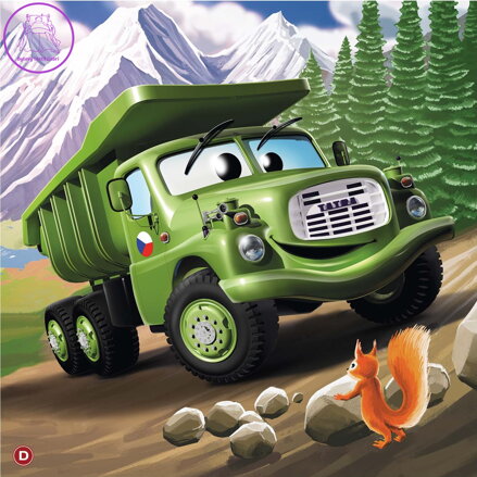 DINO Puzzle Tatra Auta: Tatra 148 zelená 60 dílků