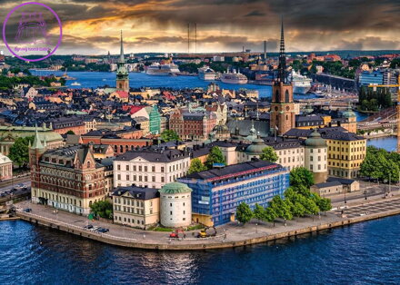 RAVENSBURGER Puzzle Stockholm, Švédsko 1000 dílků
