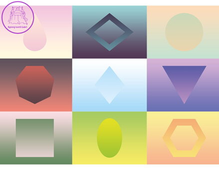 CLOUDBERRIES Puzzle Geometry 1000 dílků