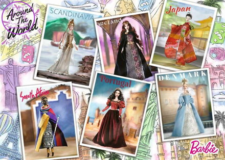 RAVENSBURGER Puzzle Barbie: Kolem světa 1000 dílků