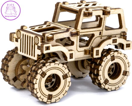 WOODEN CITY 3D puzzle Superfast Monster Truck č.1