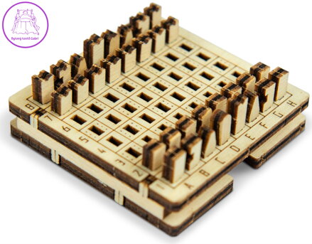 WOODEN CITY 3D puzzle hra mini Šachy