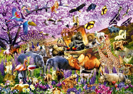 BLUEBIRD Puzzle Ve dvou na Noemovu archu 1000 dílků