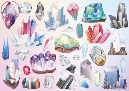 CLOUDBERRIES Puzzle Crystals 1000 dílků