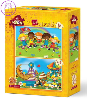 ART PUZZLE Puzzle Děti se baví 12+24 dílků