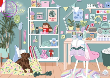 GIBSONS Puzzle Retro vibrace 1000 dílků