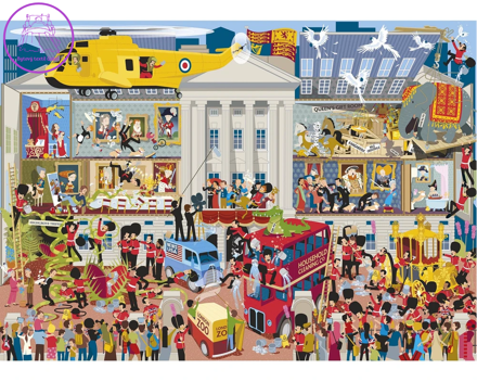 GIBSONS Puzzle Buckinghamský palác - Pod pokličkou 1000 dílků