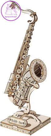 ROBOTIME Rolife 3D dřevěné puzzle Saxofon 136 dílků