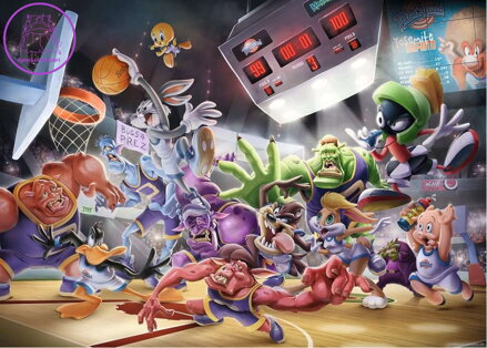 RAVENSBURGER Puzzle Space Jam: Závěrečná smeč 1000 dílků