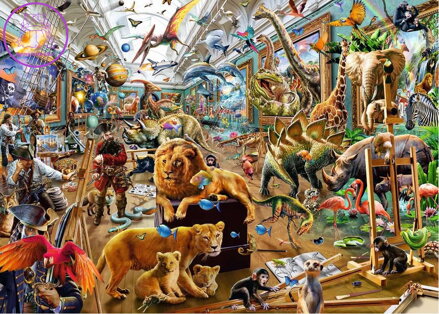 RAVENSBURGER Puzzle Zmatek v galerii 1000 dílků