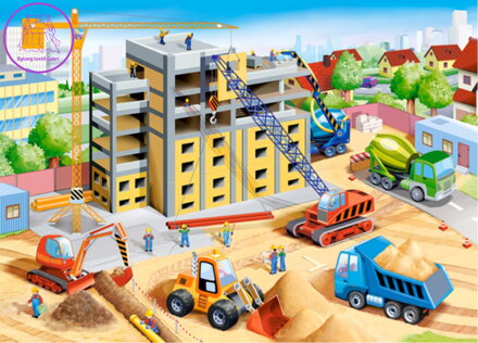 CASTORLAND Puzzle Velké staveniště 60 dílků