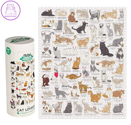 RIDLEY'S GAMES Puzzle Pro milovníky koček 1000 dílků