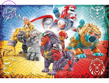 CLEMENTONI Puzzle Gormiti: Bojovníci čtyř živlů MAXI 60 dílků