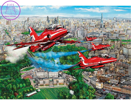GIBSONS Puzzle Red Arrows nad Londýnem 1000 dílků