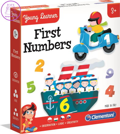 CLEMENTONI Young Learner: První čísla 9x2 dílky