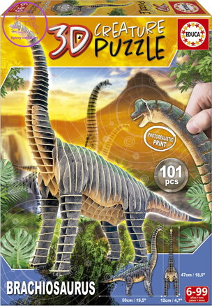 EDUCA 3D puzzle Brachiosaurus 101 dílků