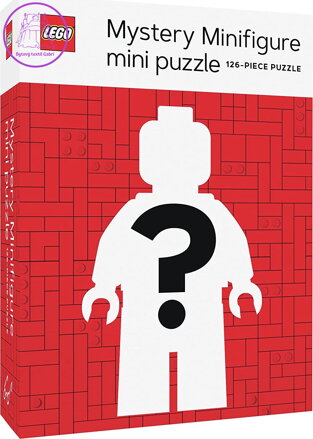 CHRONICLE BOOKS Mini Puzzle LEGO® Mystery Minifigurka (Red Edition) 126 dílků