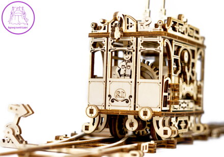 WOODEN CITY 3D puzzle Tramvaj s kolejemi 273 dílů