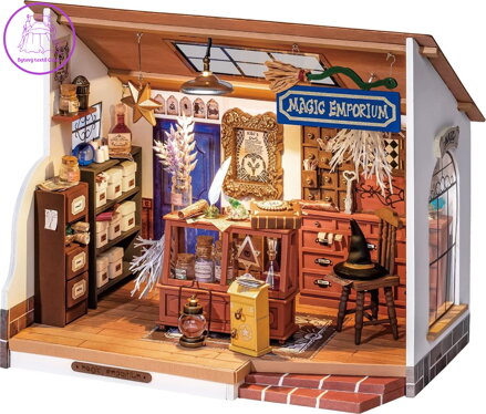 ROBOTIME Rolife DYI House: Kouzelný obchod čarodějky Kiki s LED osvětlením