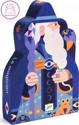 DJECO Puzzle Čaroděj 36 dílků