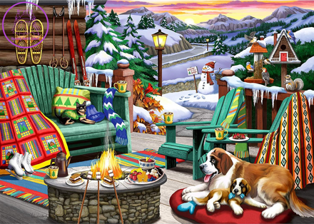 RAVENSBURGER Puzzle Po celém dni 1000 dílků