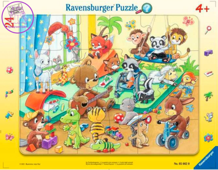 RAVENSBURGER Puzzle Zvířecí mateřská školka 24 dílků