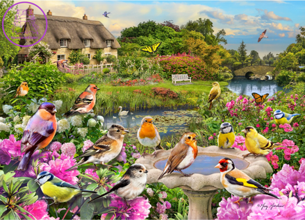 GIBSONS Puzzle Zpěv ptáků u potoka 1000 dílků