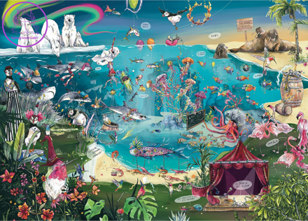 GIBSONS Puzzle Společnost živočichů 1000 dílků