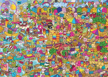 GIBSONS Puzzle Sladká dovolená 1000 dílků