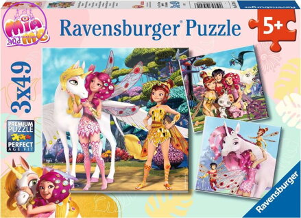 RAVENSBURGER Puzzle Mia a já 3x49 dílků
