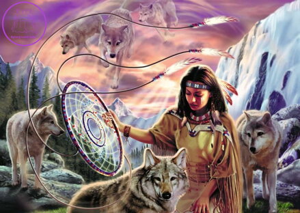 RAVENSBURGER Puzzle Indiánský lapač snů 1000 dílků