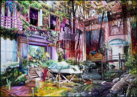 HEYE Puzzle In,Outside: Útěk 1000 dílků