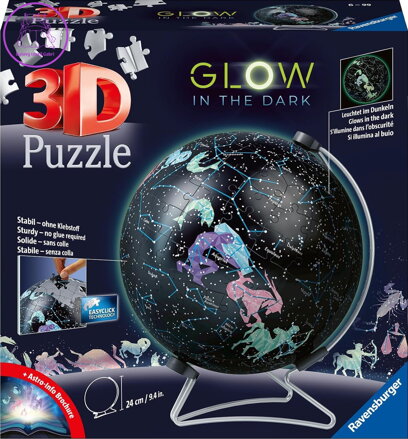 RAVENSBURGER Svítící puzzleball Hvězdný globus 190 dílků