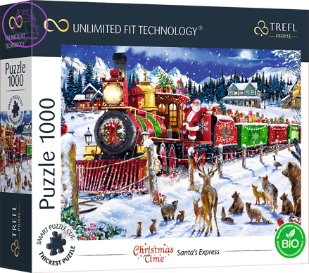 TREFL Puzzle UFT Christmas Time: Santův Express 1000 dílků