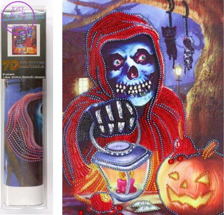 Norimpex Diamantové malování 7D Halloween 30x40cm
