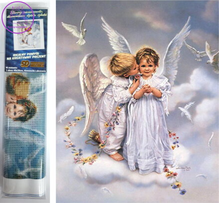 Norimpex Diamantové malování Andílci 30x40cm