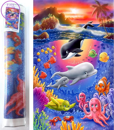 Norimpex Diamantové malování Podmořský svět 80x40cm