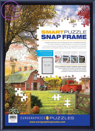 EUROGRAPHICS Smart puzzle Černý hliníkový klaprám na puzzle 48,89x67,63cm