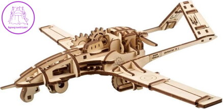 UGEARS 3D puzzle Bojový dron Bayraktar TB2 125 dílků