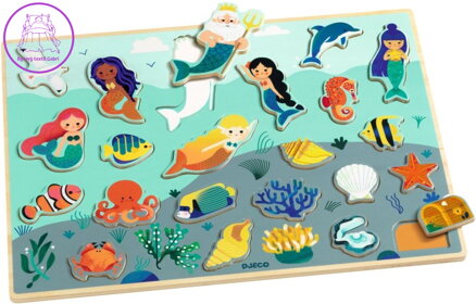 DJECO Dřevěná vkládačka Sea