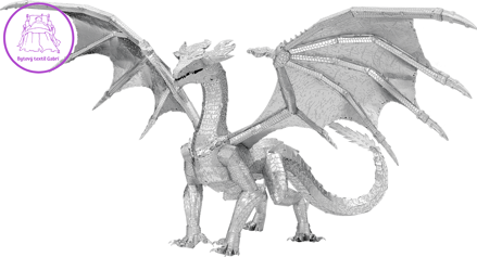 METAL EARTH 3D puzzle Premium Series: Ocelový drak