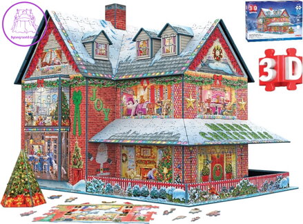 EUROGRAPHICS 3D puzzle Vánoční chaloupka 1100 dílků