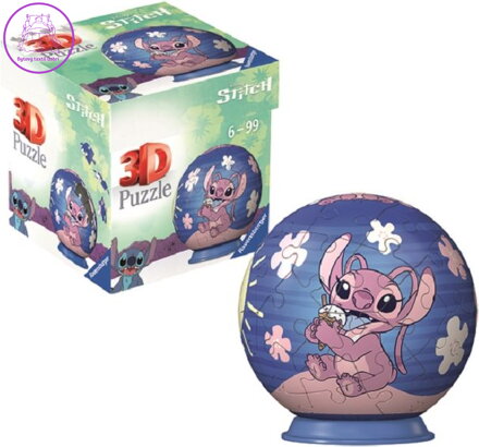 RAVENSBURGER 3D Puzzleball Disney: Stitch - Angel 54 dílků