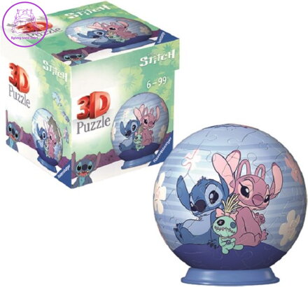 RAVENSBURGER 3D Puzzleball Disney: Stitch - Stich & Angel 54 dílků