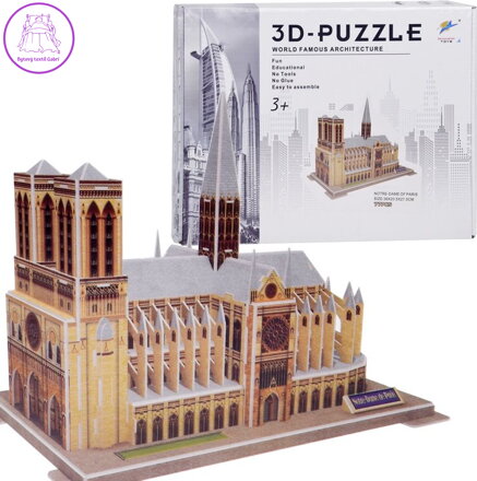 JOKOMISIADA 3D puzzle Katedrála Notre Dame, Paříž 77 dílků