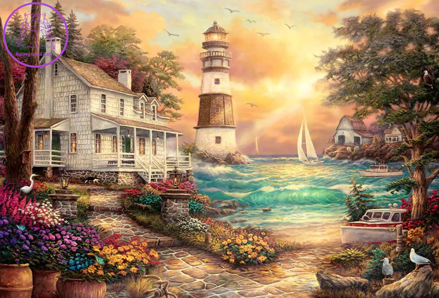 NORIMPEX Diamantové malování Maják u moře 30x40cm