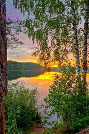 NORIMPEX Diamantové malování Západ slunce nad jezerem 30x40cm